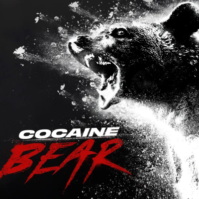 Ilustração artística de um urso a rugir com texto COCANE BEAR