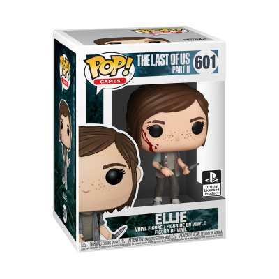 Funko Pop! Ellie do The Last of Us Part II, número 601, figura de vinil na caixa.