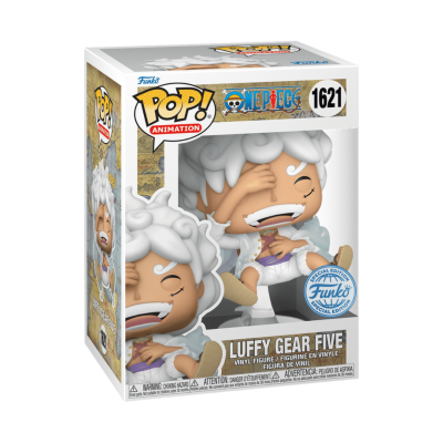 Funko Pop Luffy Gear Five de One Piece na caixa