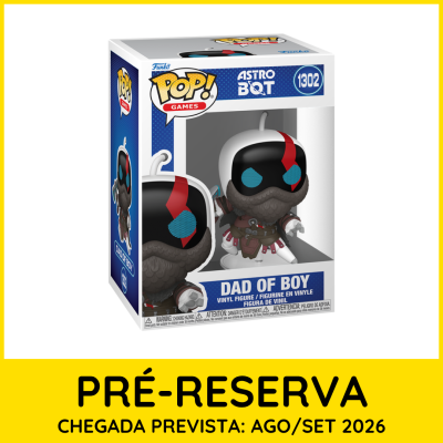 Funko Pop! Games Dad Of Boy número 1302 na caixa com fundo azul e branca