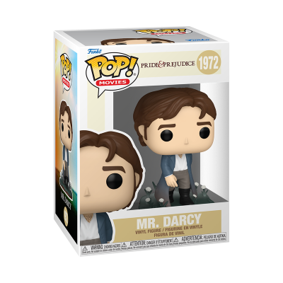 Figura Funko Pop de Mr. Darcy da coleção Pop! Movies em embalagem