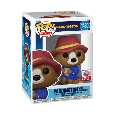 Figura de vinil Funko Pop! Paddington com sanduíche em embalagem