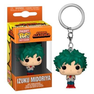 Chaveiro POP! Izuku Midoriya My Hero Academia com embalagem laranja