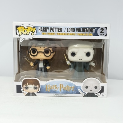 Embalagem com 2 figuras de vinil Pop! Harry Potter e Lord Voldemort