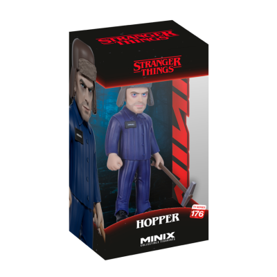 Box da figura colecionável Minix Hopper da série Stranger Things
