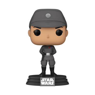 Figura colecionável Funko Pop personagem Star Wars com uniforme cinzento