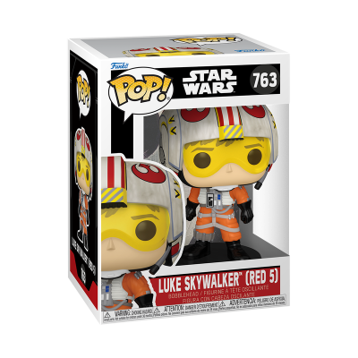 Figura Pop! Star Wars Luke Skywalker Red 5 na embalagem