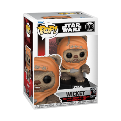 Funko Pop! Star Wars Wicket figura colecionável na embalagem