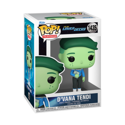 Figura Funko Pop! D'Vana Tendi da série The Lower Decks na caixa original