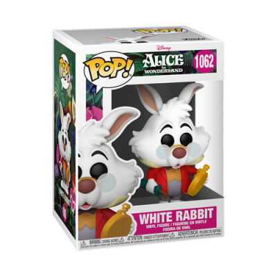 Figura Funko Pop! White Rabbit Alice no País das Maravilhas em embalagem