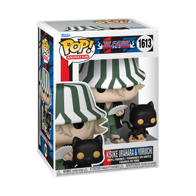 Funko Pop! Animation BLEACH Kisuke Urahara e Yoruichi vinil na caixa