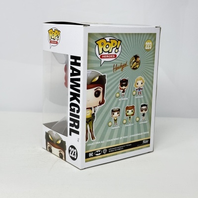 Embalagem de figura Funko Pop! Hawkgirl número 223 com janela transparente