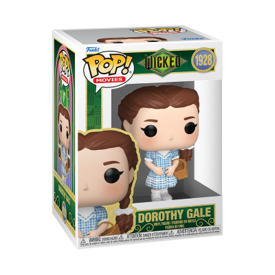 Funko Pop! Dorothy Gale Wizard 1928 com vestido azul xadrez e mala