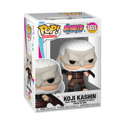 Funko Pop de Koji Kashin da série Boruto na caixa original