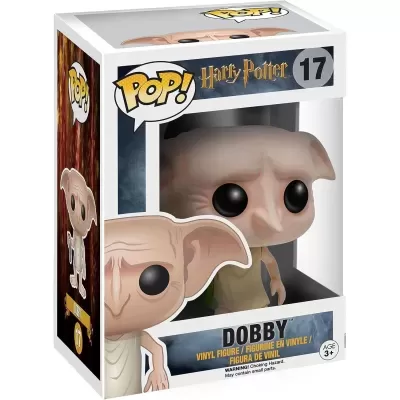 Figura em vinil POP! Harry Potter Dobby 17 na caixa
