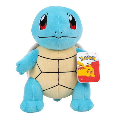 Pelúcia do Pokémon Squirtle com etiqueta do Pokémon