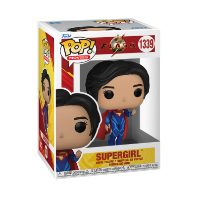 Funko Pop! Supergirl número 1339 da coleção Flash, em caixa de vinil colorida
