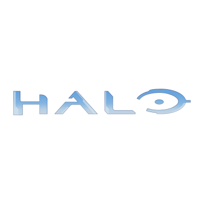 Logótipo HALO azul sobre fundo branco