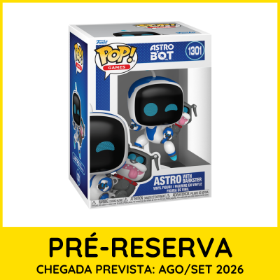 Funko Pop! ASTRO BOT 1301 com cão em embalagem transparente
