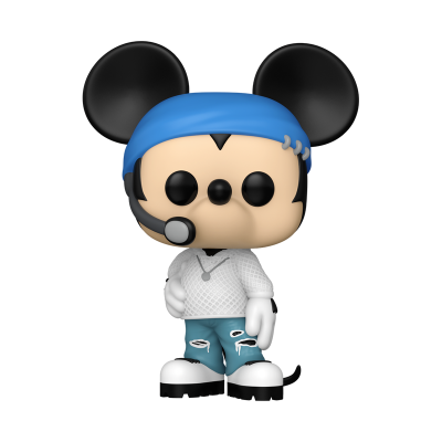 Figura Funko Pop de Mickey Mouse com roupa casual e gorro azul