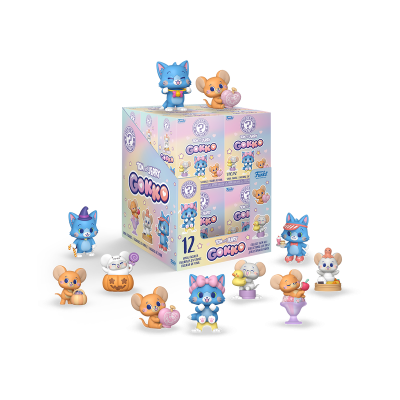 Caixa de figuras colecionáveis Tom & Jerry Gokko e figuras em várias poses e cores