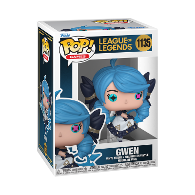 Boneco Funko Pop! Gwen League of Legends número 1135 em caixa