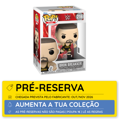 Funko Pop! WWE Bron Breakker figura vinil na caixa