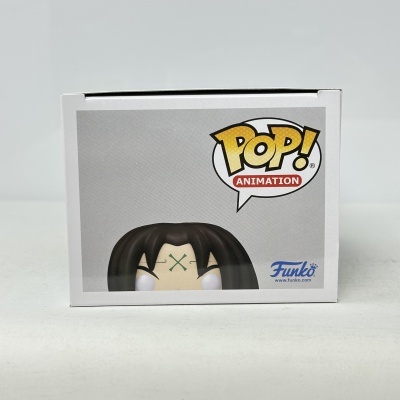 Embalagem de boneco Funko Pop! Animation com cabelo preto e olhos grandes.