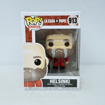Figura de vinil Helsinki La Casa de Papel na embalagem original.