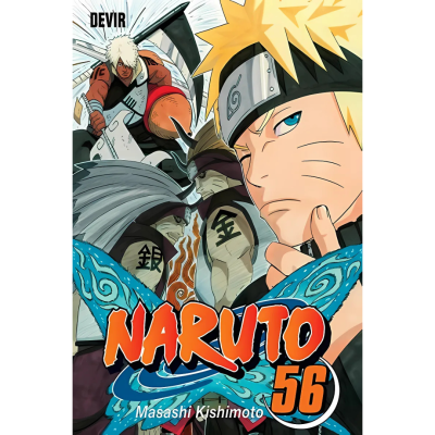 Capa do manga Naruto volume 56 com personagens e título destacado