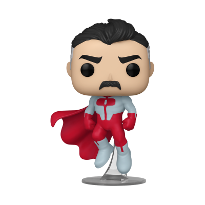Figura Funko Pop de super-herói masculino com capa vermelha