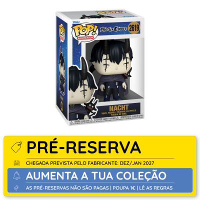 Figura Funko Pop! Nacht Black Clover 2619 na embalagem