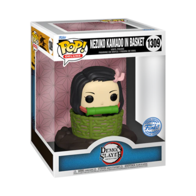 Figura Funko Pop Deluxe Nezuko Kamado em cesta