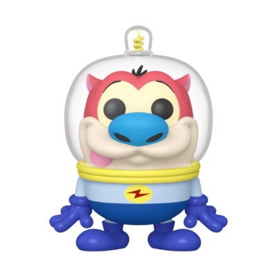 Figurinha de vinil de personagem cartoon com capacete e roupa azul