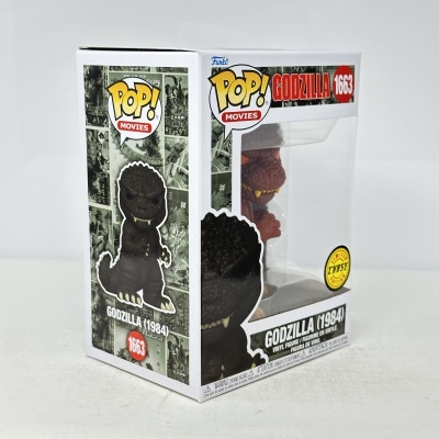 Figura de vinil Funko Pop! Godzilla (1984) na caixa original.