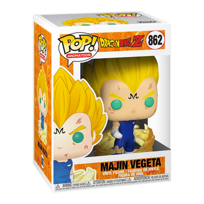 Figura Pop! Animation Majin Vegeta Dragon Ball Z dentro da caixa