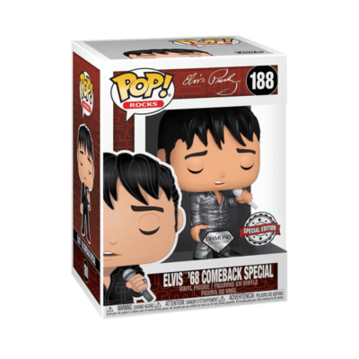 Figura Elvis Presley Funko Pop! Rocks 188 na embalagem