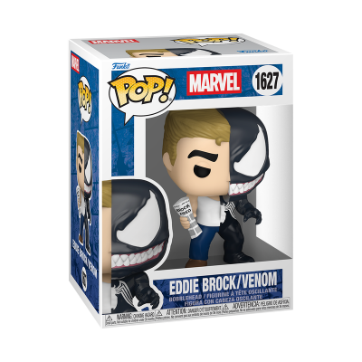 Boneco Pop! Marvel Eddie Brock/Venom com cabeça oscilante na caixa