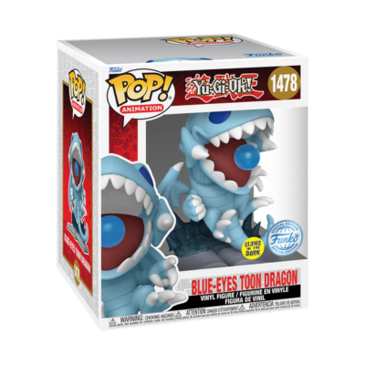 Figura Funko Pop! Blue-Eyes Toon Dragon Yu-Gi-Oh! na caixa
