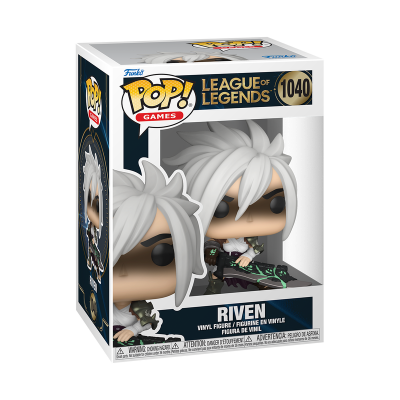 Funko Pop! Riven do League of Legends em embalagem