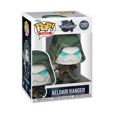Funko Pop Aeldari Ranger da série Total War Warhammer 40.000 na caixa original