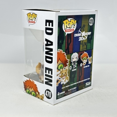 Embalagem da figura Funko Pop Animation Ed and Ein Cowboy Bebop