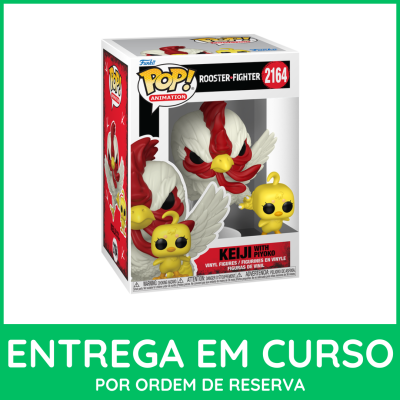Funko Pop! Animation Rooster Fighter KEIJI with PIYOKO número 2164, figuras de vinil em caixa