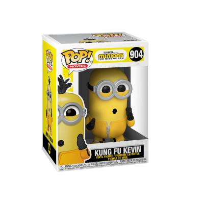 Figura Funko Pop Kung Fu Kevin do filme Minions The Rise of Gru na caixa
