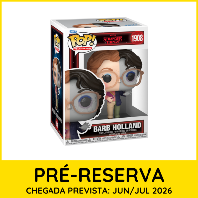 Figura Pop! Vinyl Barb Holland Stranger Things na embalagem e informação de pré-reserva