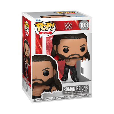 Boneco Funko Pop! WWE Roman Reigns 183 em embalagem