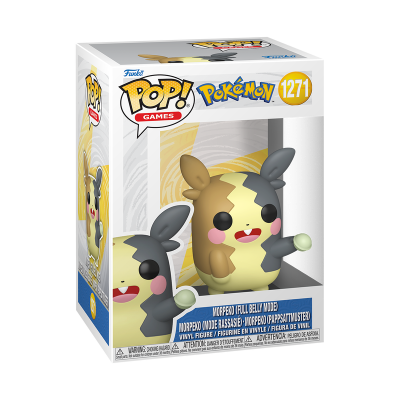 Figura Funko Pop Pokémon Morpeko Full Belly Mode na embalagem