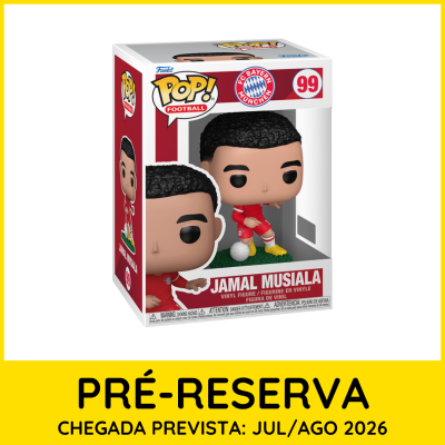 Figura Funko Pop! Jamal Musiala FC Bayern München em caixa