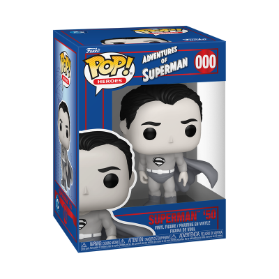 Figura Funko Pop! Superman Adventures of Superman na caixa azul