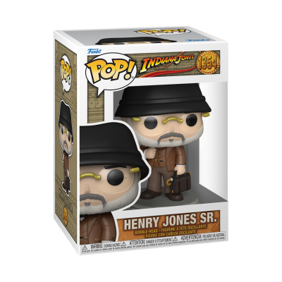 Boneco Funko Pop! de Henry Jones Sr. na caixa